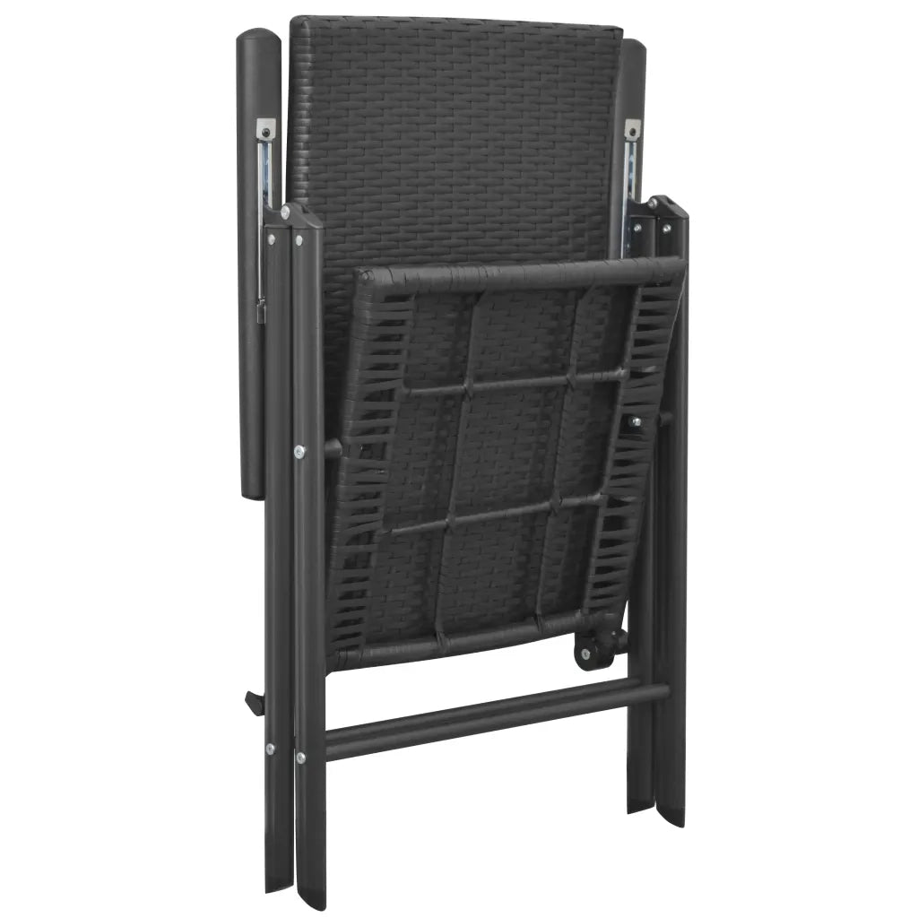 Set da Pranzo da Giardino 5 pz Nero 3060048