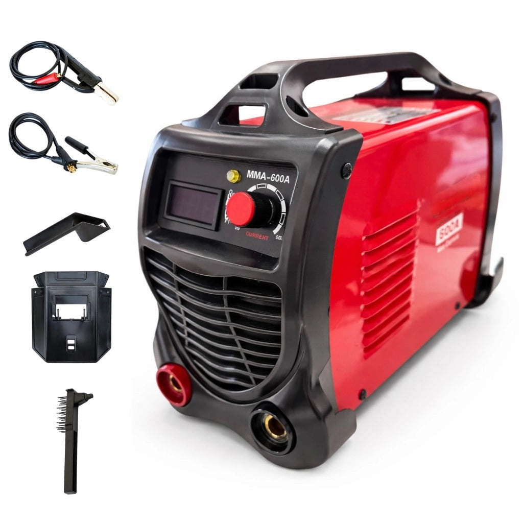 SALDATRICE A ELETTRODO ELETTRICA INVERTER SALDATURA 600 AMPERE + ACCESSORI