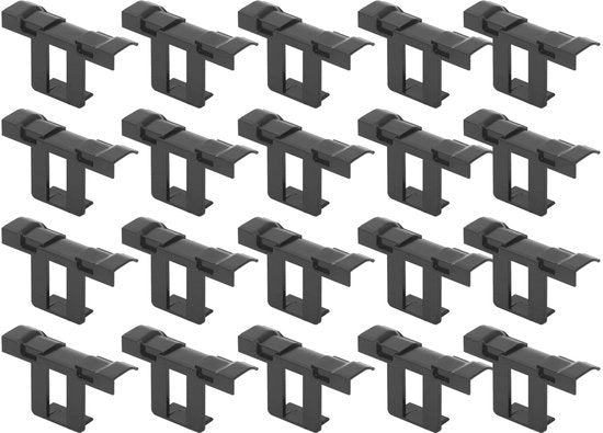 Clip di scarico per pannelli solari - 30mm - ABS resistente - clip di pulizia - adatto per moduli fotovoltaici - clip di scarico per 20 pezzi