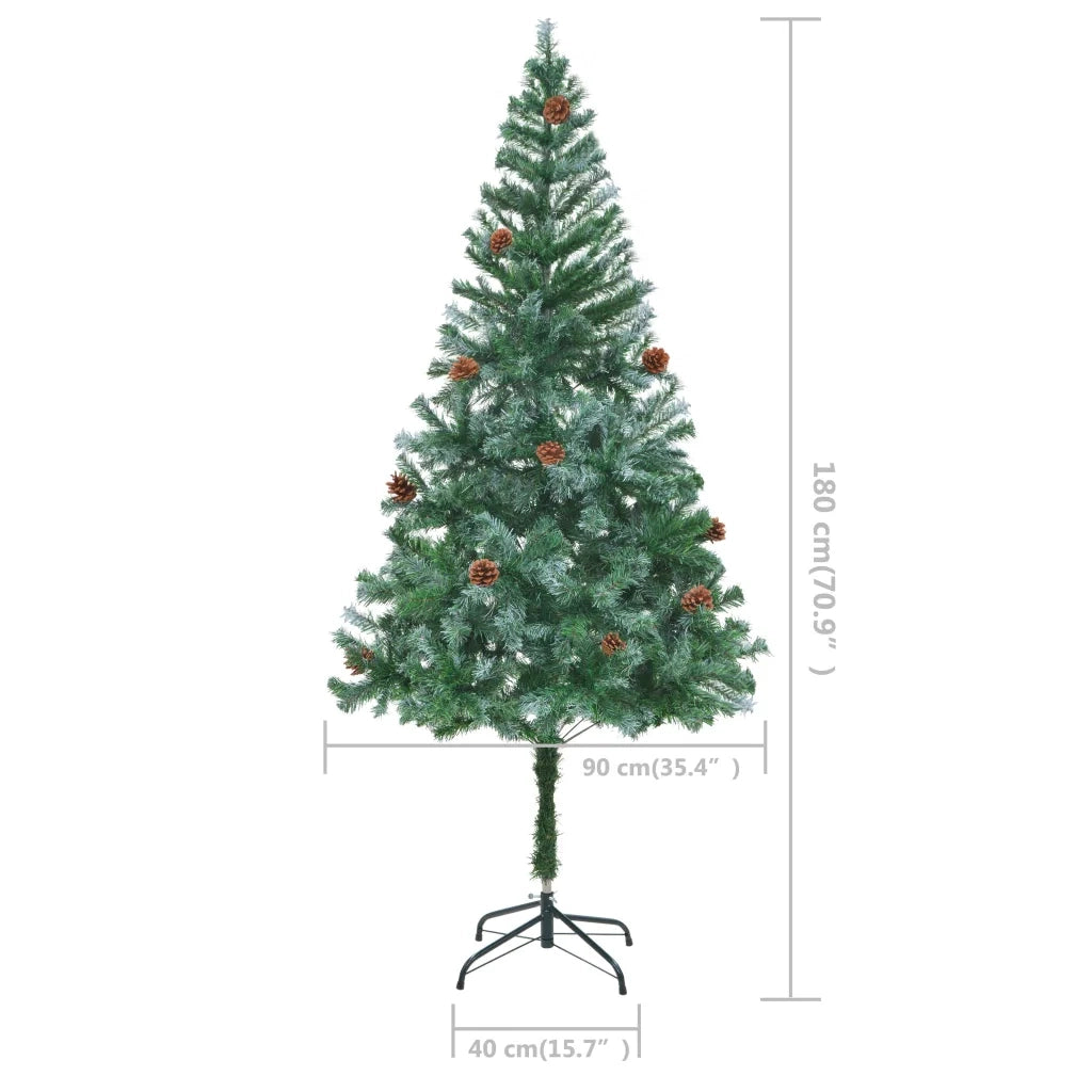Albero di Natale Artificiale con Pigne 180 cm 60178