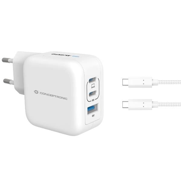 Conceptronic althea17w caricabatterie per dispositivi mobili universale bianco ac ricarica rapida interno