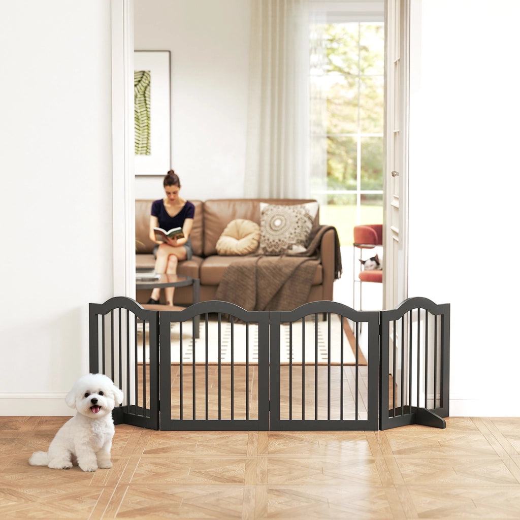Cancello per Cani ¨C Minimal ¨C Nero 208x29.5x61 cm