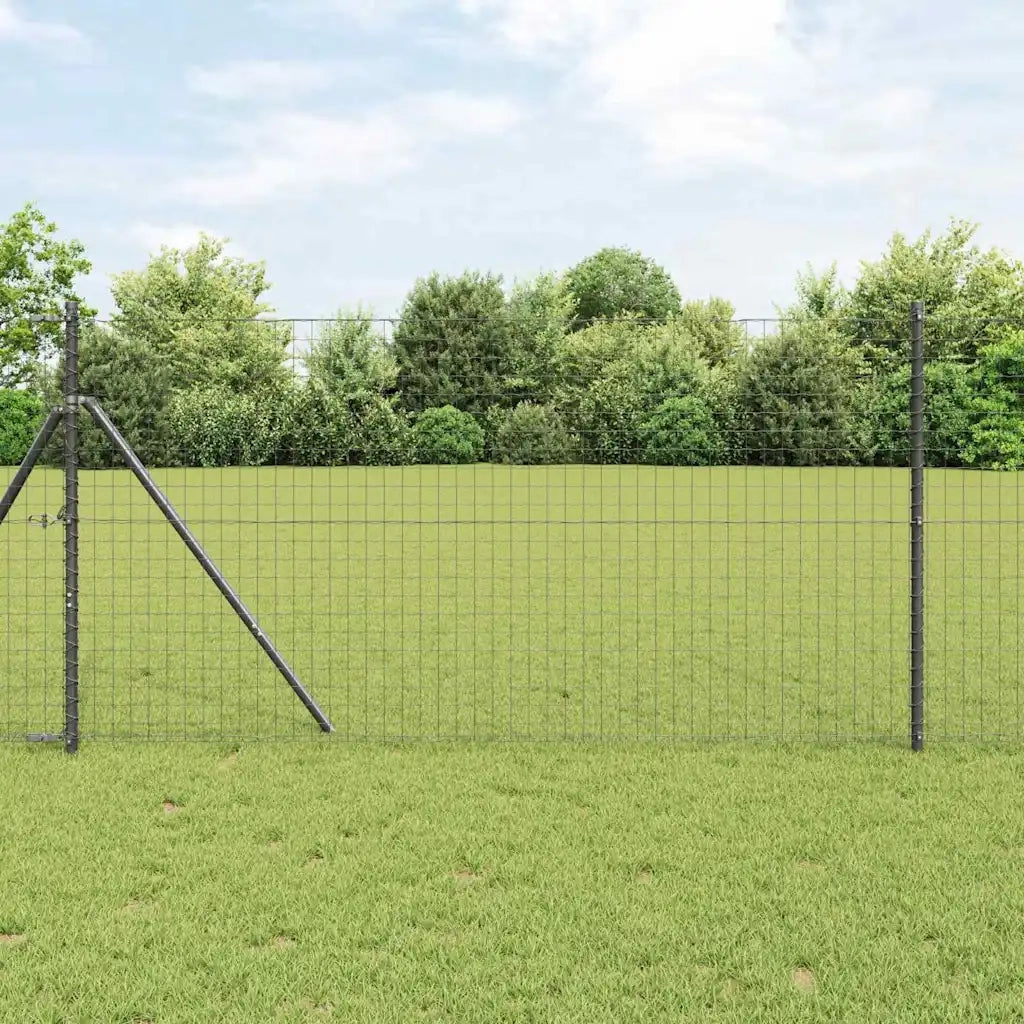 Palo della recinzione 26 pcs Grigio 3,2 x 3,2 x 150 cm