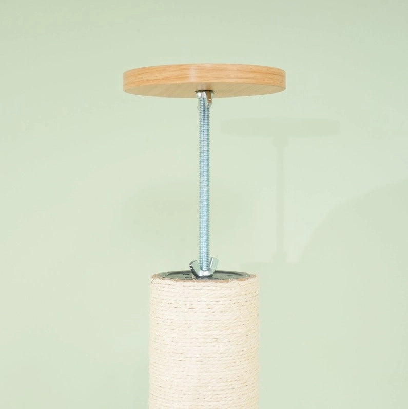 Tiragraffi a soffitto 230-250 cm con sisal, rovere