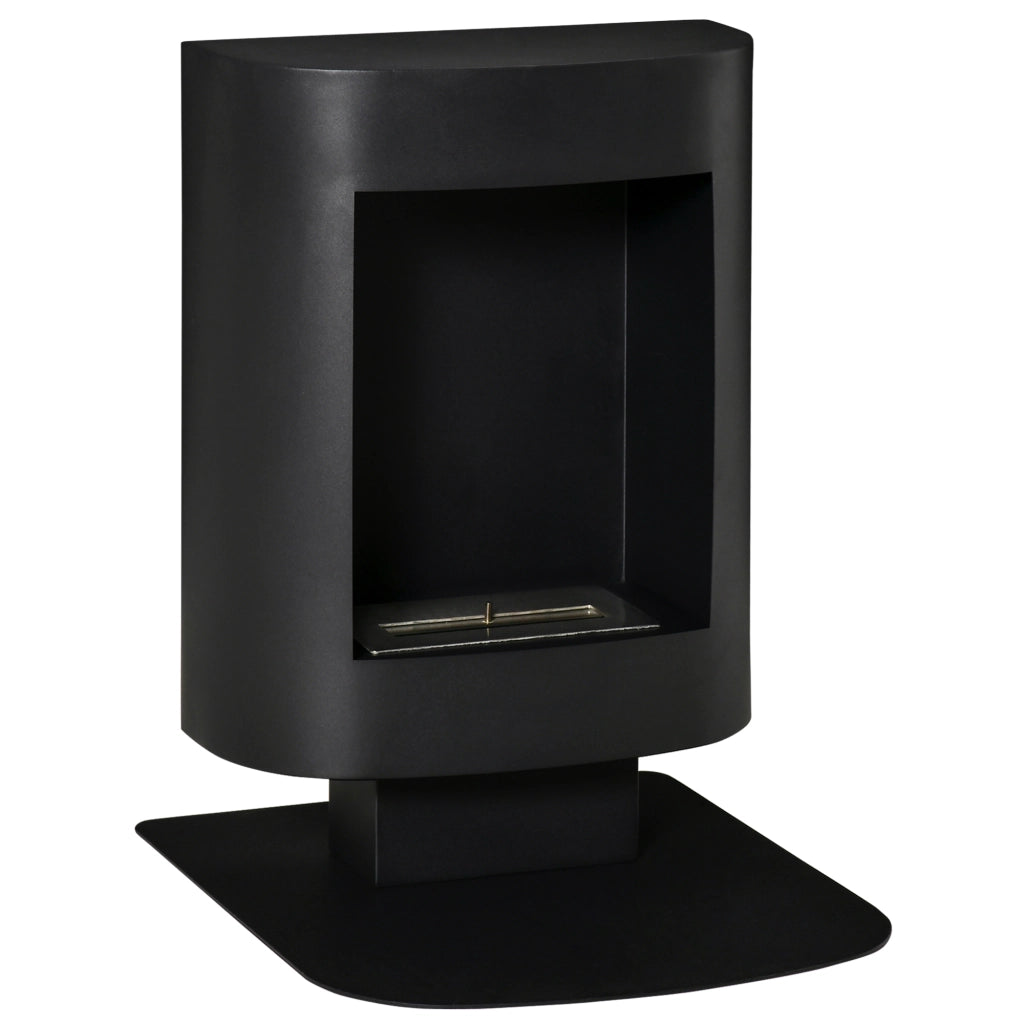 EasyComfort Camino a Bioetanolo con Serbatoio da 1.5L, Copertura fino 20㎡, 46.5x53x65cm, Nero