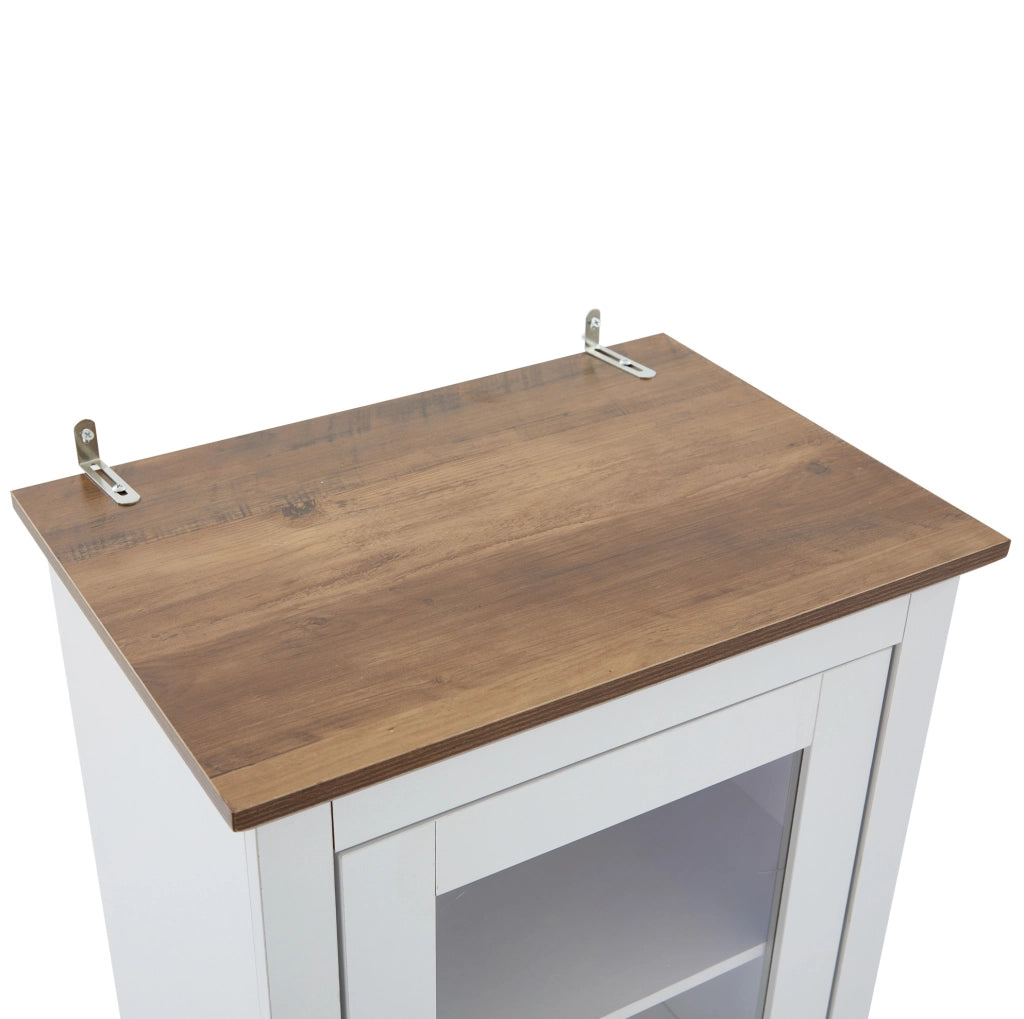 Vetrina Moderna LED Bianca Opaca 178 cm con USB, Mobile Espositivo in Truciolato e Vetro Temperato con Cassetto e 5 Ripiani