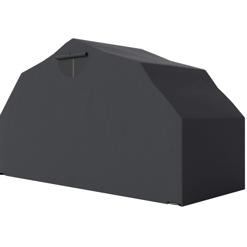 Ricovero pieghevole per 2 moto 345x135x191 cm nero