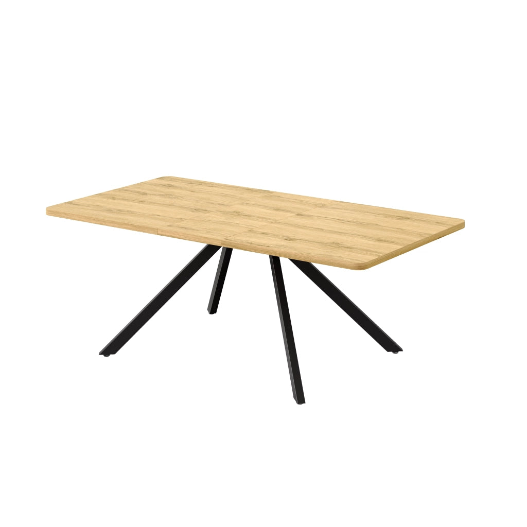 Tavolo da pranzo allungabile 160/200/240 x 90 cm in MDF effetto rovere