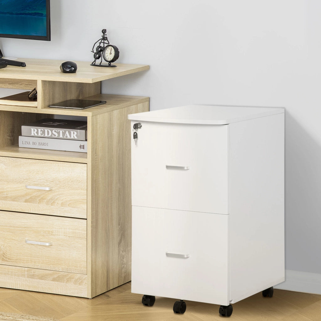 Cassettiera per Ufficio ¨C zephmum ¨C Bianco 43x45x72 cm