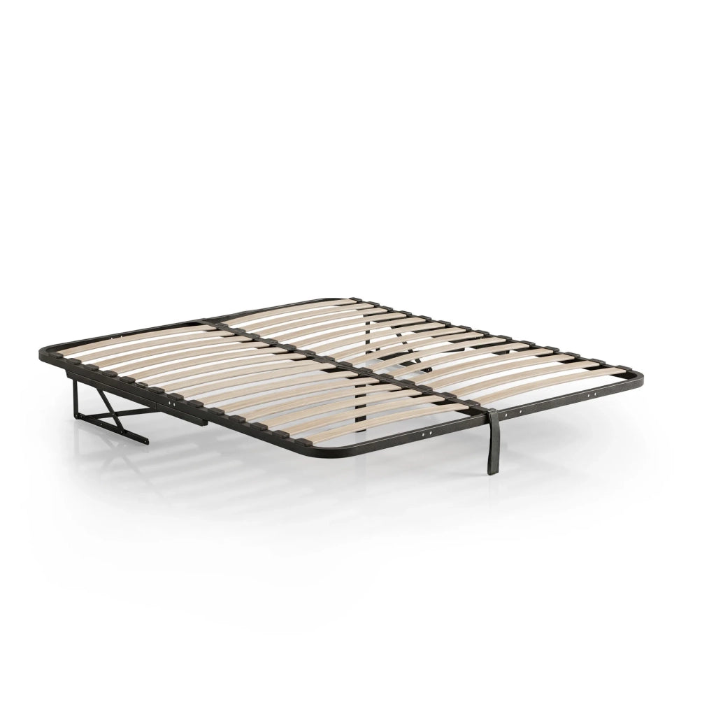Rete Letto in Metallo con Pistoni a Gas 28 Doghe Divisibile 160x200 cm