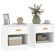 Comodino ¨C Minimal ¨C bianco, 39x28x41 cm