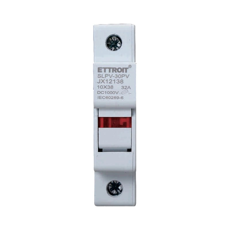 Portafusibile Modulare DC Fotovoltaico 1P 1M D10X38mm 32A DC 1000V IP20 IEC60269-6