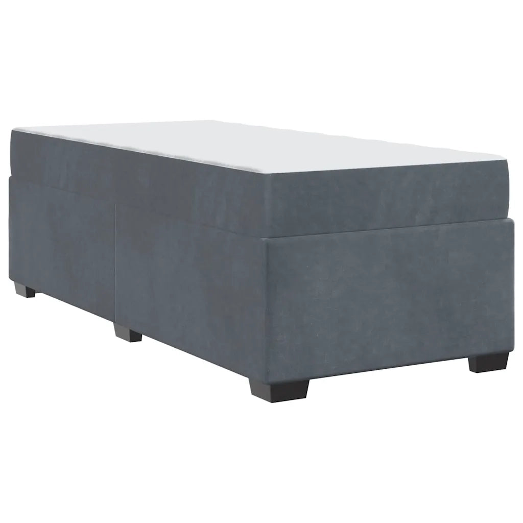 Struttura del letto Grigio scuro 80 x 200 cm Tessuto