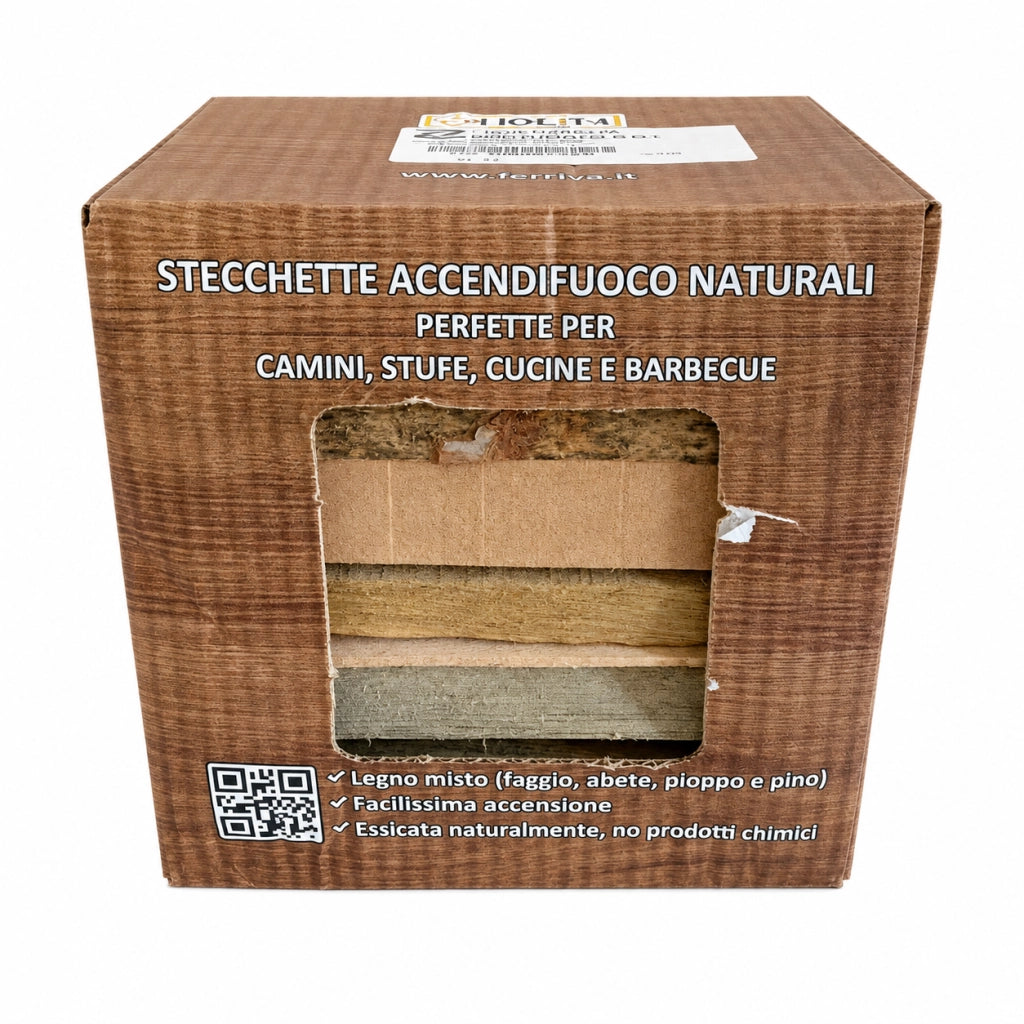 Legnetti accendifuoco femiro in legno misto scatola da 20 cm