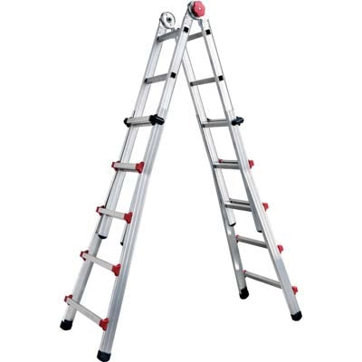 SCALA TELESCOPICA PROFI AUTO SICOS  ALLUMINIO H.CM 165/612 PIOLI 6+6