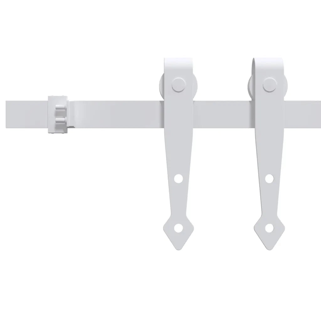 Kit Mini Anta Scorrevole in Acciaio al Carbonio Bianco 122 cm CFW4566153