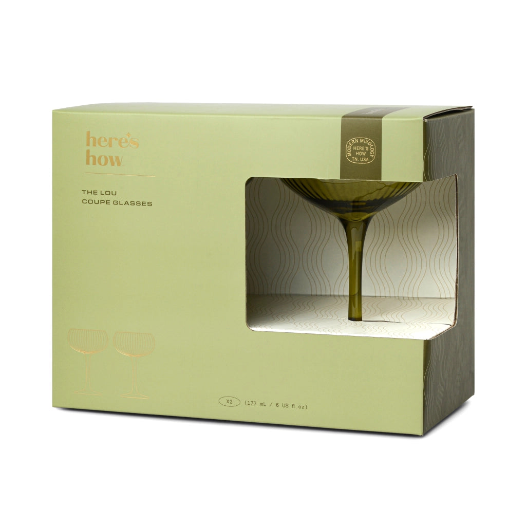The Lou -  Bicchiere Coupe - Set Da 2 Colore Oliva