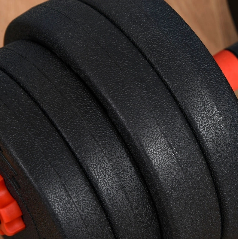Set manubri regolabili ULEVR 2 in 1 fino a 25 kg, trasformabile in bilanciere, nero