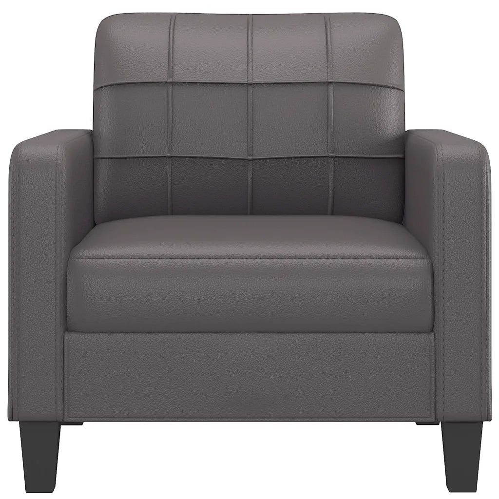 Poltrona Grigia 60 cm in Similpelle 359109