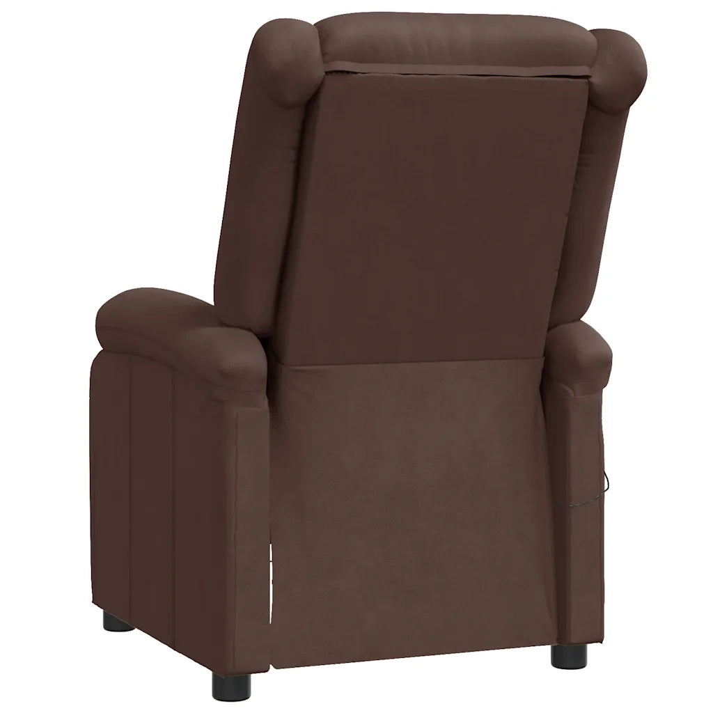 Poltrona Reclinabile Marrone in Similpelle 340171