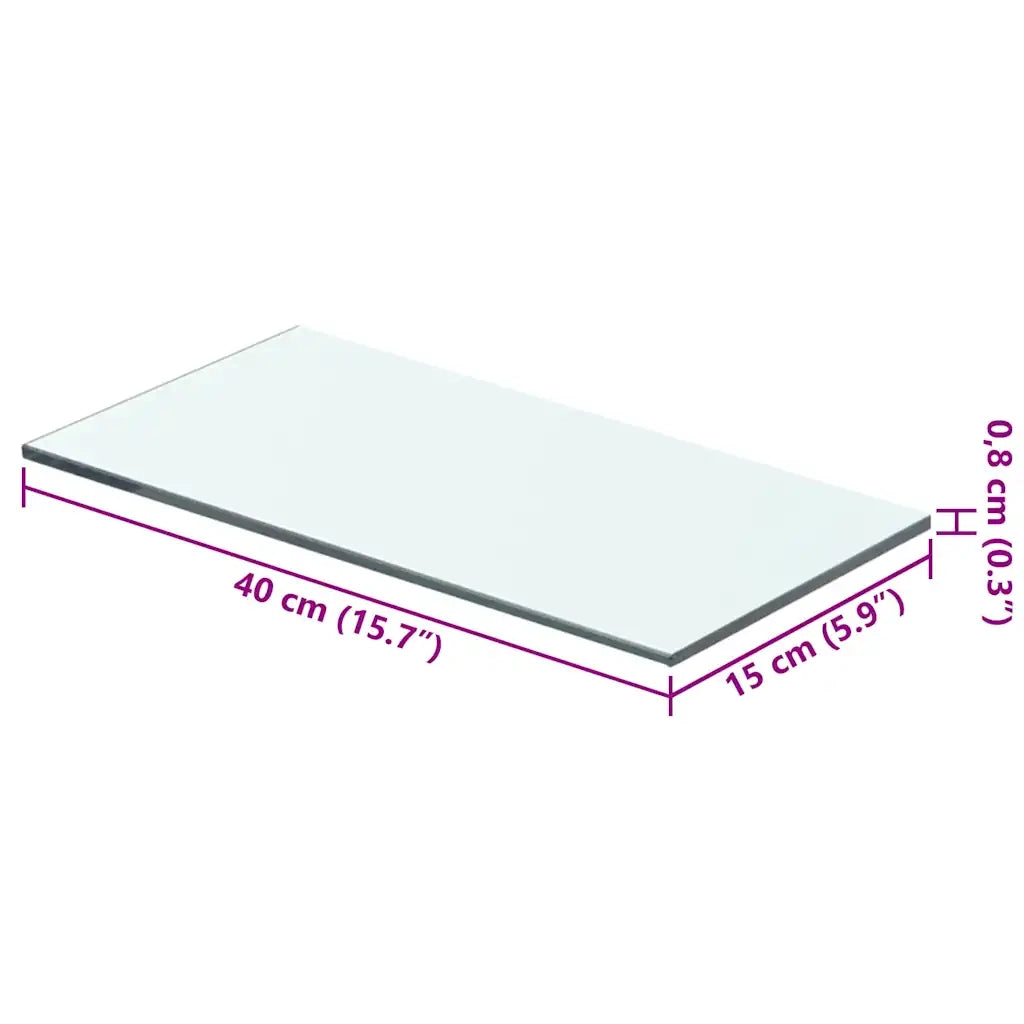 Lastra in Vetro Trasparente 40x15 cm 243813