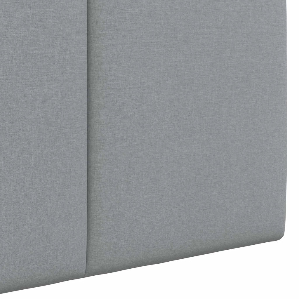 Testiera | Testata sospesa Con luce LED Grigio Chiaro Tessuto