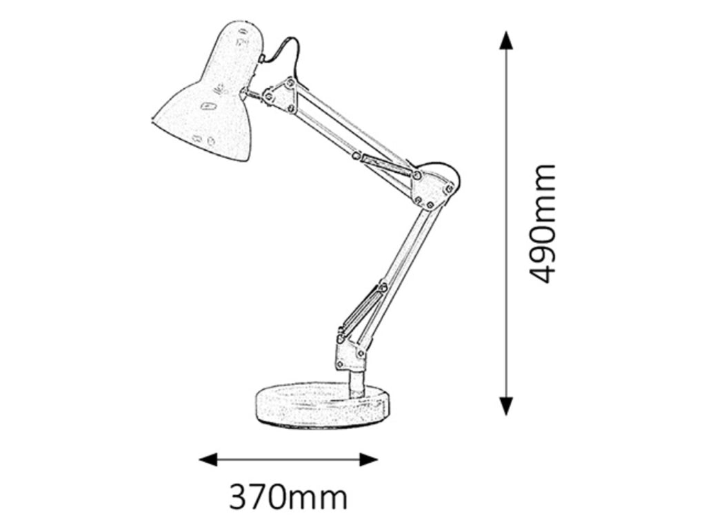 Lampada da scrivania bianca E27 Samson 4211 Rabalux