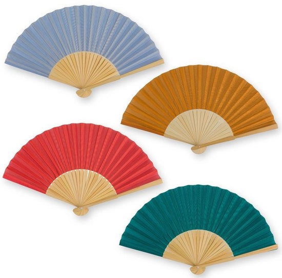 Set di Ventagli a Mano in Legno da 4 - Ventagli a Mano - Accessorio Estivo - Festival/Sposa - Leggero/Pratico - Design Elegante - Ventagli a Mano 

Modello: 
Dimensioni: 
Materiali: Legno 
Peso: 
Colore: 
Numero di pezzi: 4