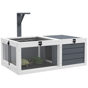 Casetta per Tartarughe con 2 Stanze ¨C zephmum ¨C Grigio Legno