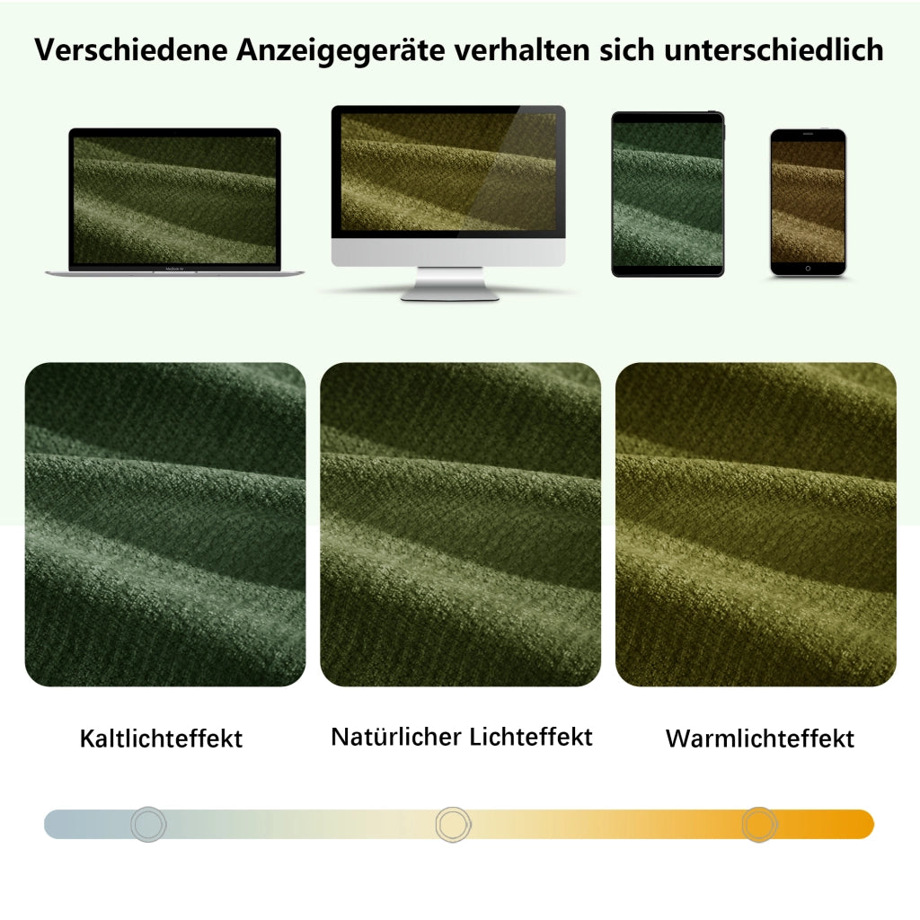 Divano modulare senza struttura in chenille verde; 194 x 160 x 68 cm; seduta ampia e profonda