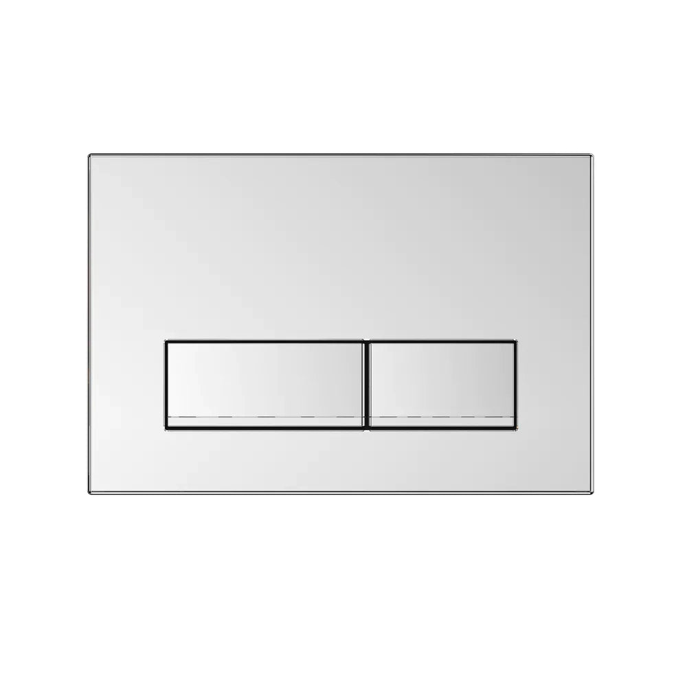 Placca di scarico doppio tasto in ABS cromato