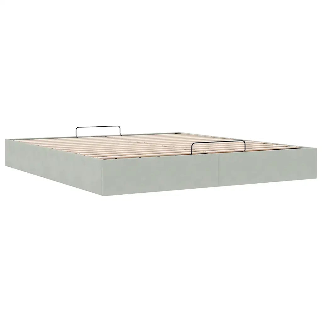 Struttura Letto Pouf senza Materasso 200x200 cm in Velluto 3310985