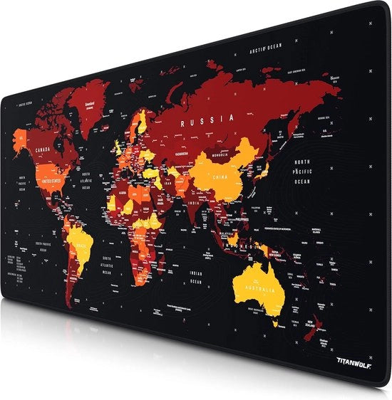 Mappa del Mondo con Supporto per Topo