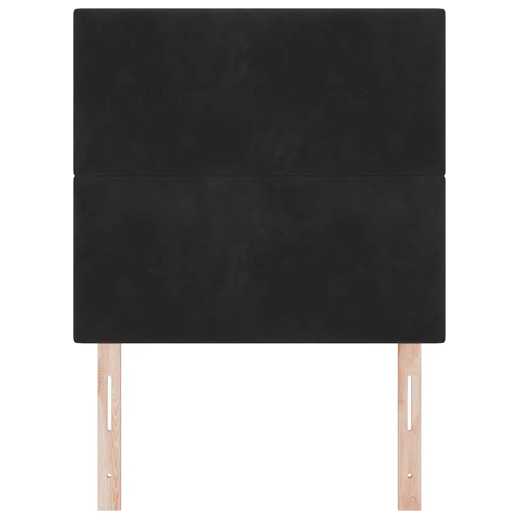 Testiera | Testata Nero 90 cm Velluto