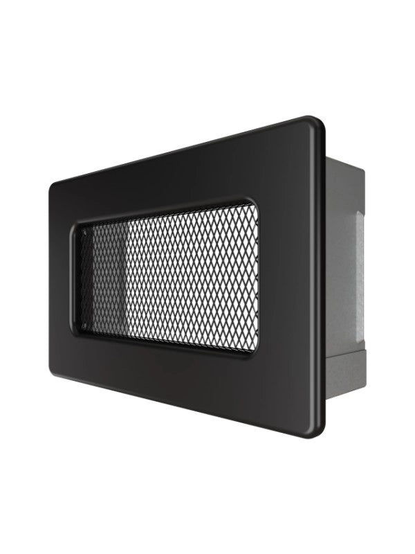 Griglia di ventilazione per camino Nera- Classic 11x17