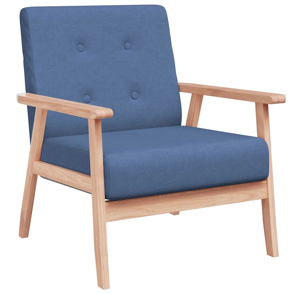 Poltrona-Divano Sedia Blu in Tessuto 300221