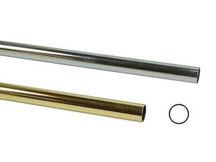 TUBO ARMADIO TONDO- - ø mm.18 - mt.3 di altezza cromato - 3 pezzi