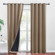 Gordini di oscuramento pesanti - 100% trasparenti - set da 2 - 140x240 cm - poliestere