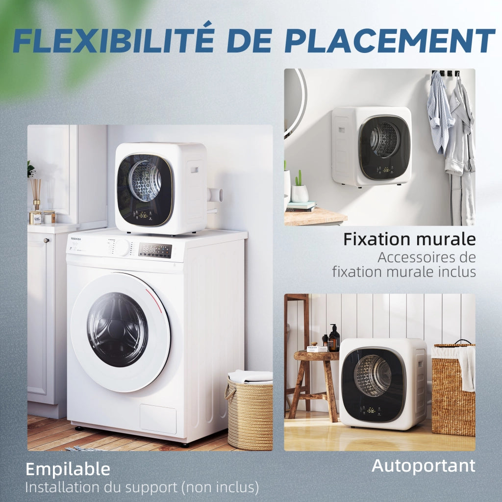 Asciugatrice a condensazione portatile 4 kg ¨C Minimal ¨C 800 W bianco