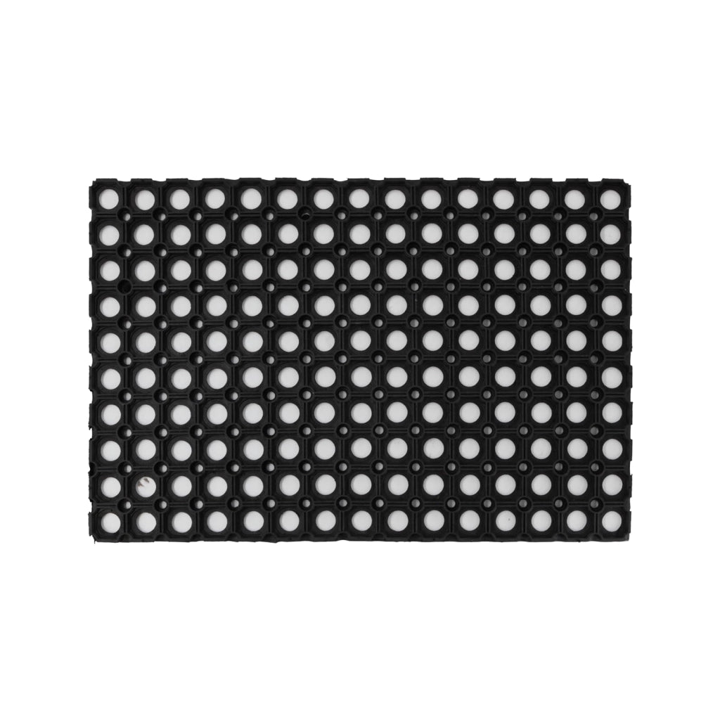 Zerbino Compos in Gomma Antiscivolo Colore Nero Misura 40 x 60 cm