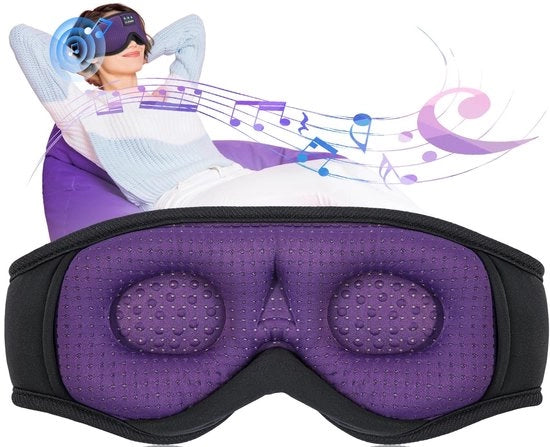 Slaapmasker 3D con Cuffia Bluetooth per Sonno, Meditazione e Viaggi