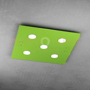PATH PLAFONIERA 5 LUCI ATTACCO GX53 QUADRA VERDE