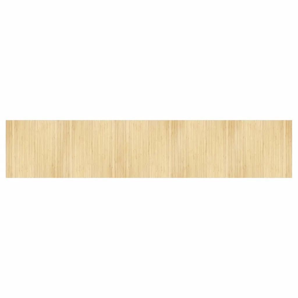 Tappeto del soggiorno | Tappeto Rettangolare Natura Chiaro 100x500 cm in Bamb¨´