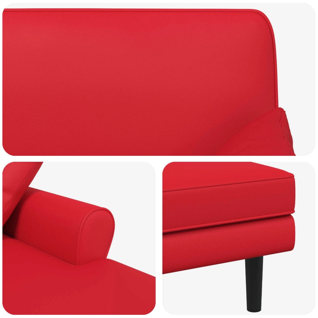 Chaise longue Rosso Similpelle 42048098