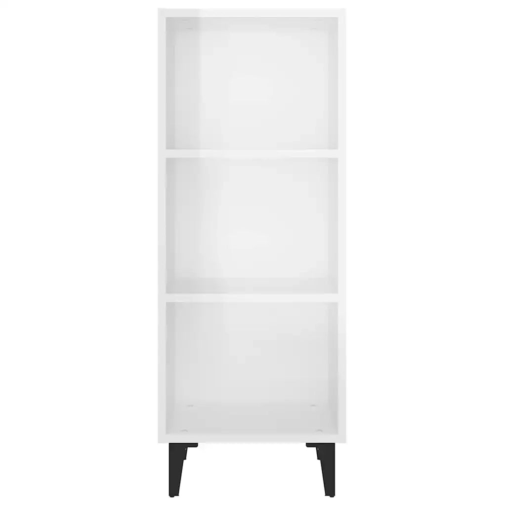 Credenza 34,5x34x90 cm in Legno Multistrato Bianco Lucido 812390