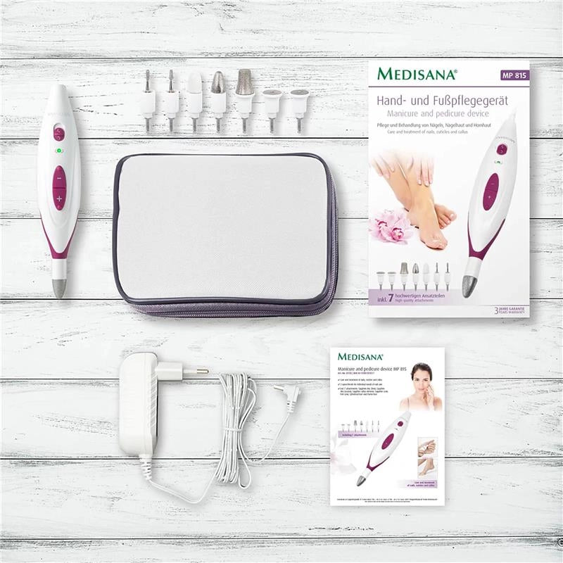 SET MANICURE E PEDICURE ELETTRICO MP 815 CON 7 ACCESSORI