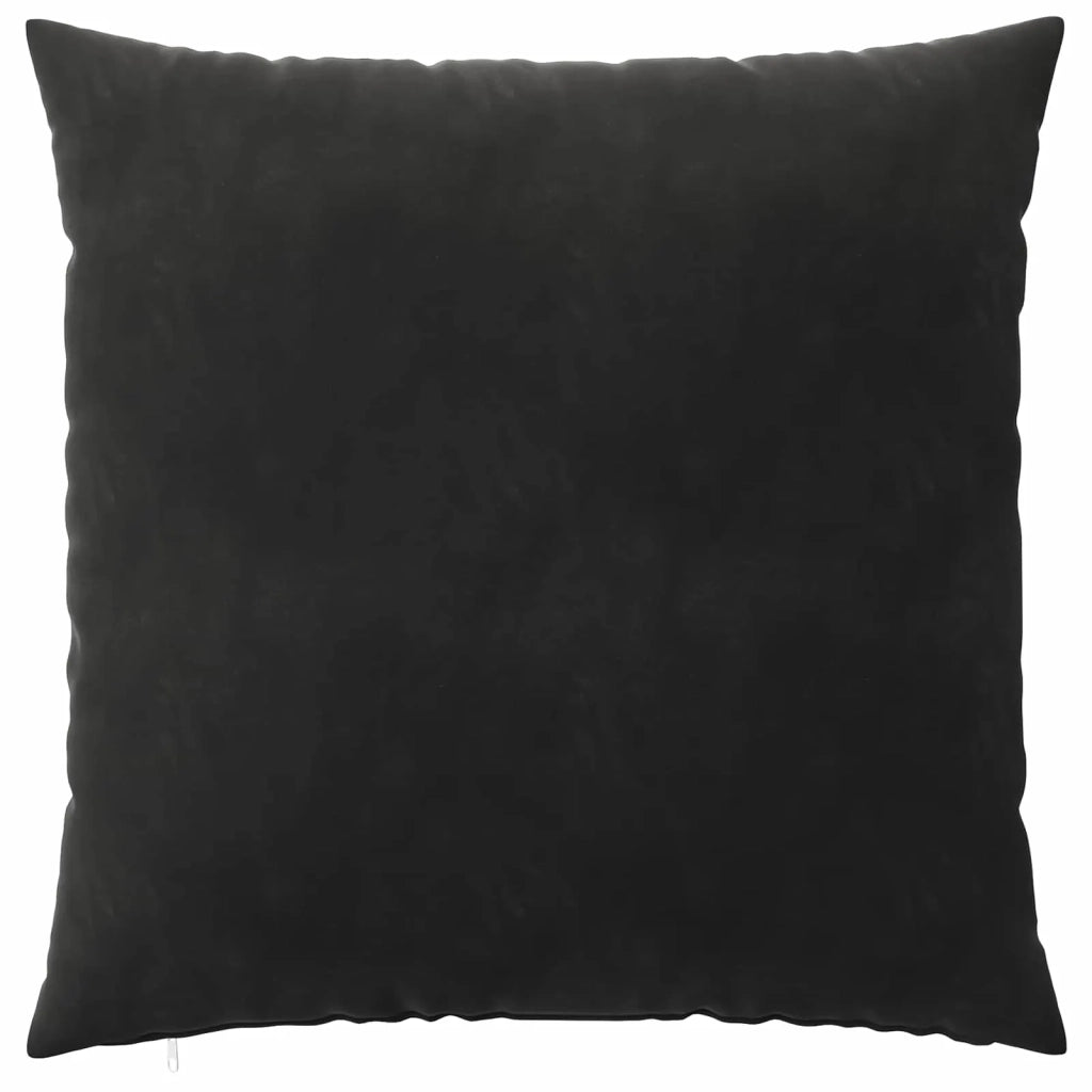 Federa 2 pz HEERLEN Nero 80 x 80 cm Velluto 913531