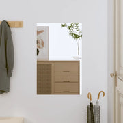 Specchio da Parete-Specchio a Muro-Specchio Decorativo 40x60 cm Vetro Rettangolare