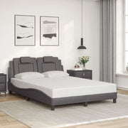 Giroletto Viana senza Materasso Grigio 140x200 cm in Similpelle