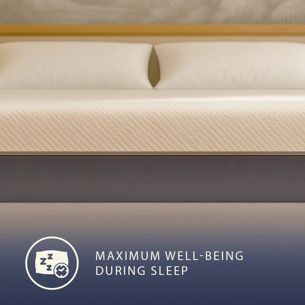 Materasso 180x200 Memory Foam e Waterfoam Alto 22 cm | Materasso Ortopedico e Anallergico | Sfoderabile e Traspirante